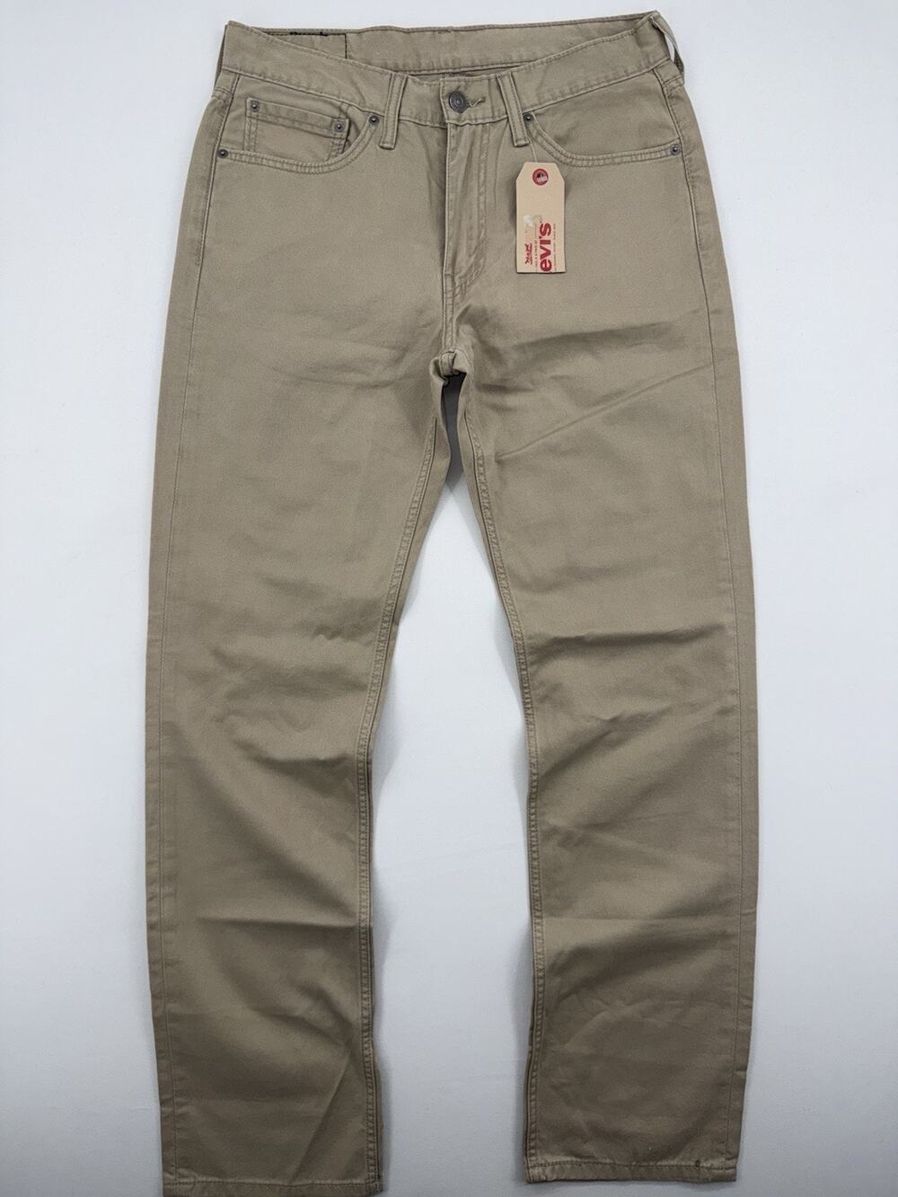 Levi’s 514 Jeans Straight Leg Light Khaki Colored Brown Mens 31x32 NWT